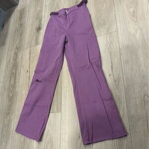 NWOT Purple Cargo Pants